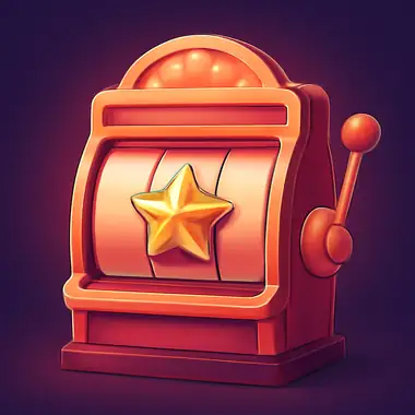 Kraslot met gouden ster symbool voor instant wins bij Peaches Casino.